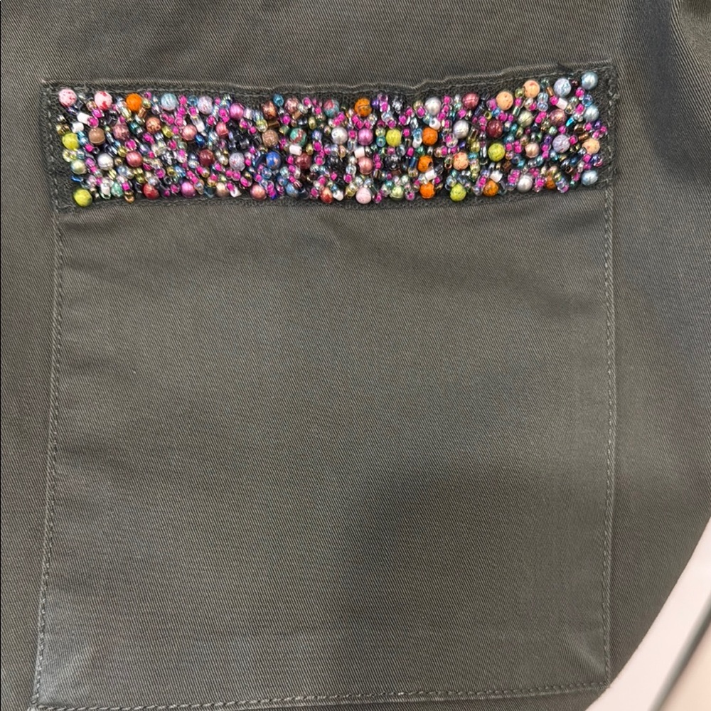 a new day Utility Jacket in Dark Green - Picture 3 of 4